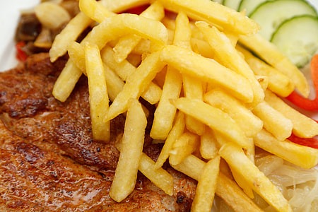 Fries over the steak thumbnail