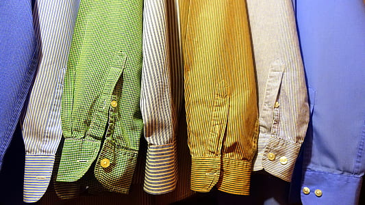 Close-up of Clothes Hanging on Fabric thumbnail