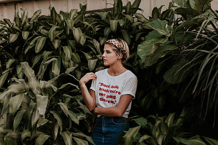 photography of woman wearing white shirt thumbnail