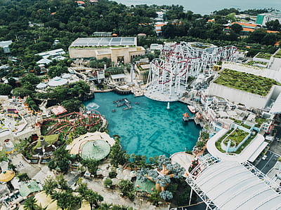 aerial photography of resort during daytime thumbnail