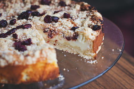 White and Brown Cake on Plate thumbnail