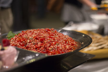 slices of red chilis on bowl thumbnail