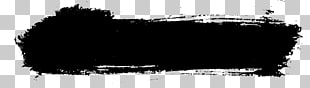 Black and white Brush Painting, brush stroke PNG clipart
