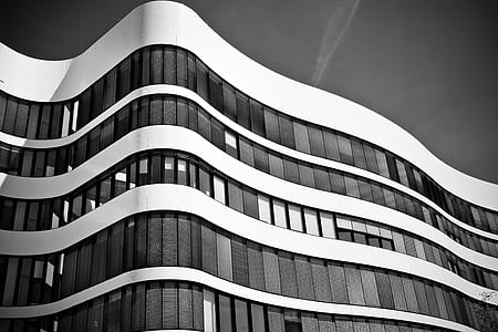 scale grey photo of building thumbnail