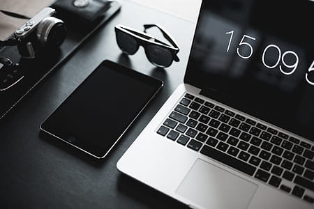 Modern Black and White Home Office Workspace thumbnail