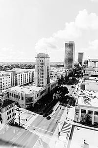 buildings in greyscale photography thumbnail
