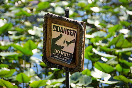 square brown and black danger signboard thumbnail