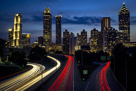 time lapse photography of car light thumbnail