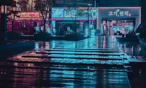 storefront during night time thumbnail