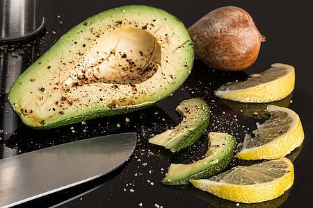 sliced avocado and lemon fruits thumbnail