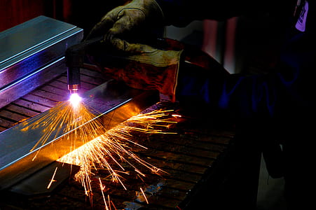 person torching metal thumbnail