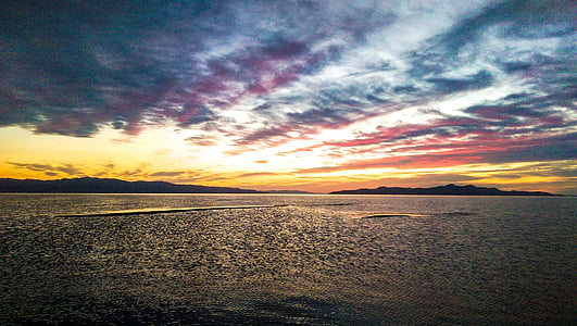 body of water taken at sunset thumbnail
