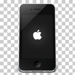 Gadget mobile phone feature phone, iPhone Black Apple, black iPhone 4 PNG clipart