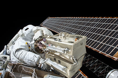 astronaut in space on satellite thumbnail