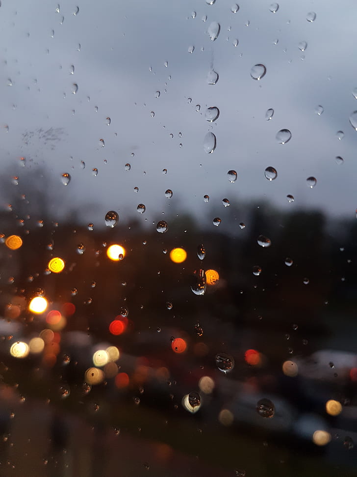 water, glass, dew, rain