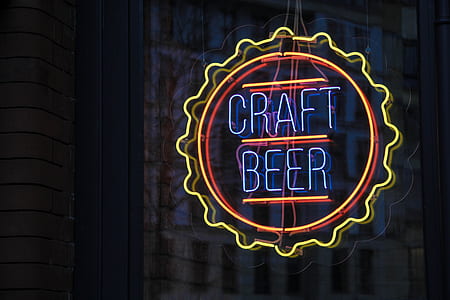hanging Craft Beer neon signage thumbnail
