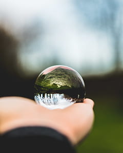 selective focus photography of hand thumbnail