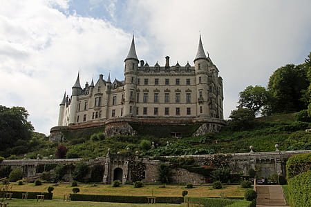 white and gray castle under white sky thumbnail