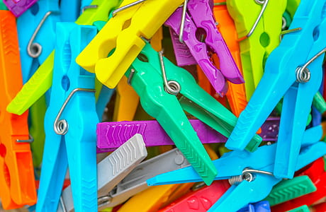 assorted-color clothes pin lot thumbnail