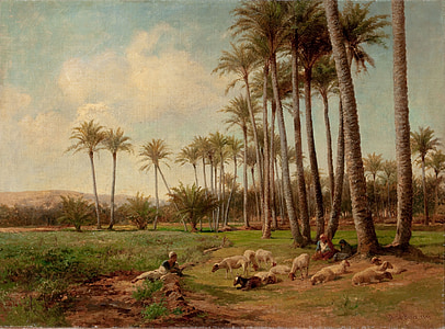 painting of herd of sheep thumbnail