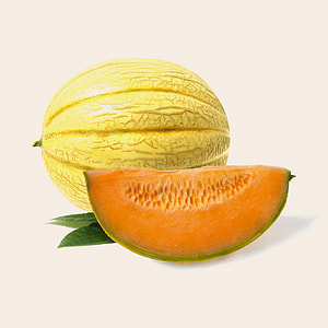 sliced melon fruit digital wallpaper thumbnail