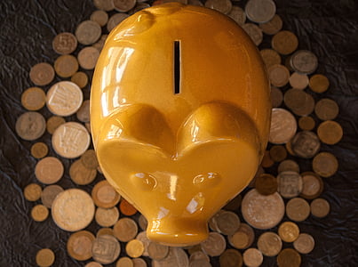 yellow ceramic piggy bank thumbnail