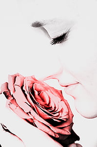 woman, roses, people, portrait, macro, love thumbnail