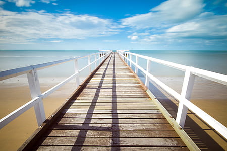 pier, jetty, ocean, sea, water, way thumbnail