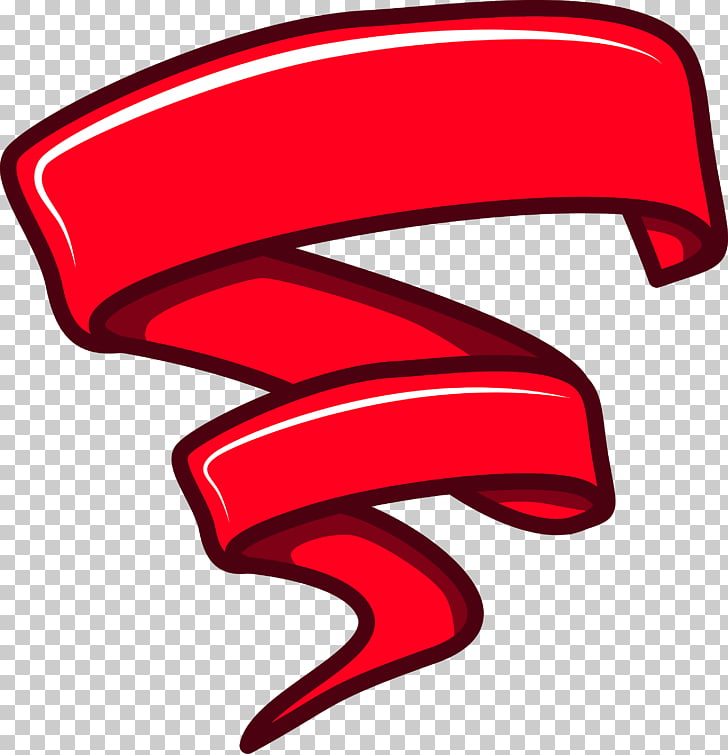 Red Banner Ribbon Hand Painted Ribbon Banner Map Png Clipart