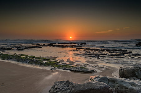 body of water during sunset thumbnail