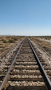 train rails during daytime thumbnail