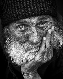 black and white photo of man thumbnail