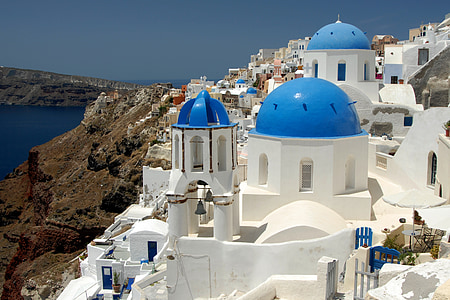 white and blue Santorini, Greece thumbnail