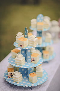 sliced of cakes on tray thumbnail