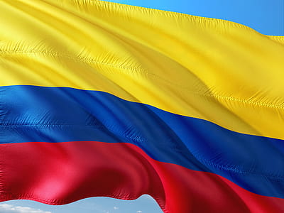 blue, red, and yellow striped flag thumbnail