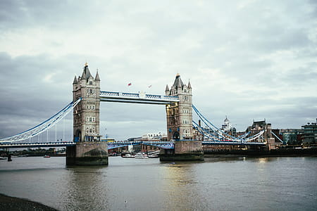 London tower bridge at Sunset illuminated with lights thumbnail