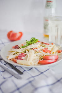 vegetable salad on white plate thumbnail