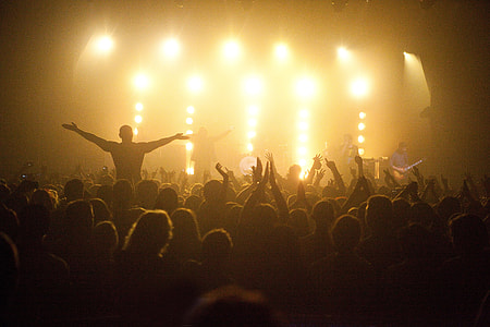 Crowd of people watching a music concert thumbnail
