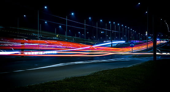 time lapse photo of highway thumbnail