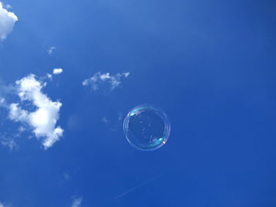 clear bubble under blue sky thumbnail