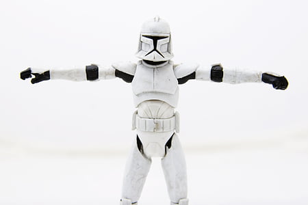 Star Wars Stormtrooper raising both hands thumbnail