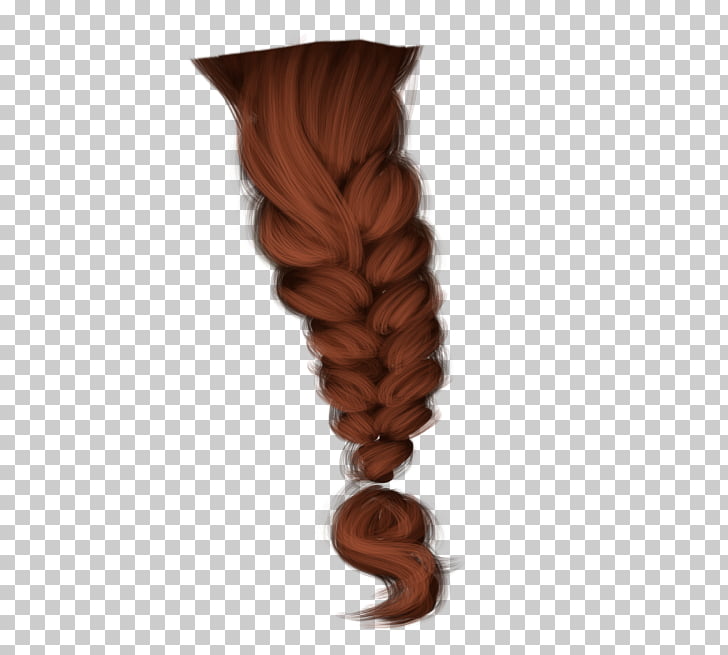Long Hair Brown Caramel Color Hair Coloring Braid Drawing Png