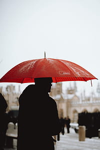 person holding red umbrella thumbnail