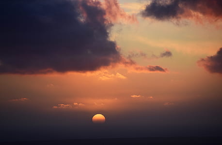 aerial photography of gray clouds and sun thumbnail