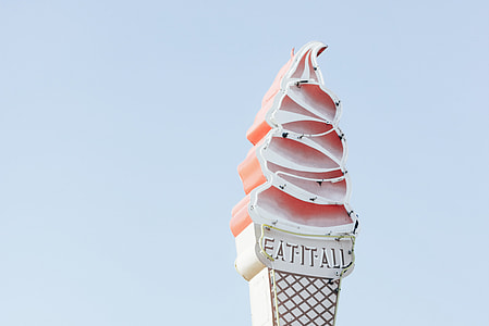 white Eat-It-All Ice Cream signage thumbnail