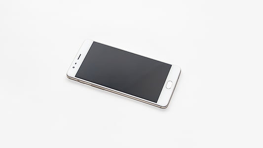 white Android smartphone on white surface thumbnail