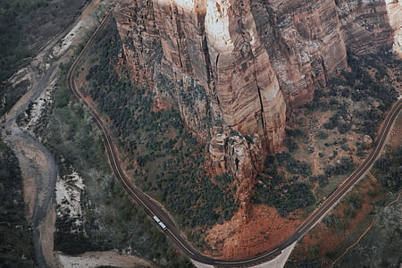 bird's-eye view of mountain thumbnail