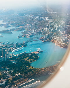 planes view of Sydney Opera House, Australia thumbnail