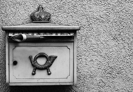 wall mounted gray newspaper box thumbnail