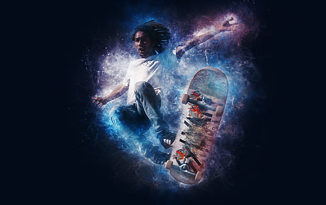 man playing skateboard thumbnail